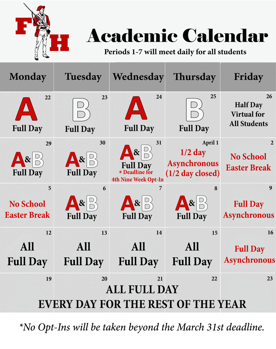 Fhhs Calendar Customize and Print